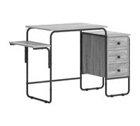 vidaXL Escritorio con Almacenamiento Sonoma Gris 120 x 50 x 75 cm