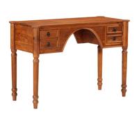 vidaXL Escritorio con cajones madera maciza de acacia 110x50x76 cm