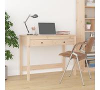 vidaXL Escritorio para oficina y estudio con cajones madera maciza de pino 100x50x78 cm