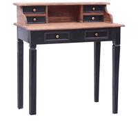 vidaXL Escritorio con Cajones, Mesa para Ordenador, Escritorio de Secretaria, Mueble para Oficina Despacho Estudio, Madera de