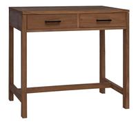 vidaXL Escritorio con cajones Natural Madera de teca maciza