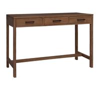 vidaXL Escritorio con cajones Natural Madera de Teca Maciza
