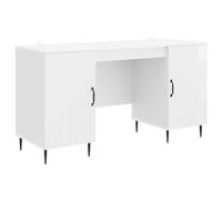 vidaXL Escritorio Brillante 142,5 x 50 x 75 cm Madera de Ingeniería