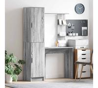 Escritorio 2 Pcs Gris Sonoma Vidaxl