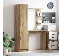 Escritorio 2 Pcs Roble Artesanal Vidaxl
