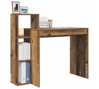 vidaXL Escritorio con estante Madera envejecida 100x40x90 cm – Moderno y resistente