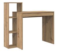 vidaXL Escritorio con Estante Roble Artesanal 100 x 40 x 90 cm, Sala de Estar, Escritorio Moderno, Espacio Resistente, Oficina Funcional, Estudio Compacto, Mueble Elegante Minimalista