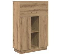 vidaXL Escritorio Roble Artesanal con Estante 71,5x31,5x106,5 cm – Moderno, Compacto para Oficina