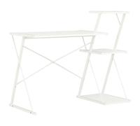 vidaXL Escritorio con estantería blanco 116x50x93 cm