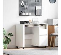 vidaXL Escritorio con Ruedas Madera de ingeniería 91 x 50 x 77 cm