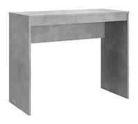 vidaXL Escritorio Contrachapada Mobiliario Decoración Diseño Sencillo Elegante Funcional Práctico Compacto Versátil Color Gris Hormigón 90x40x72cm