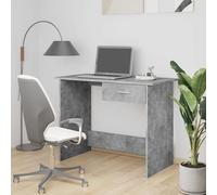 vidaXL Escritorio de aglomerado 100 x 50 x 76 cm gris hormigón