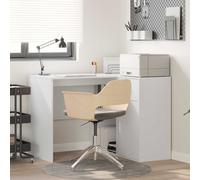 Escritorio Dijon esquinero 1 armario + 1 cajón + 2 compartimentos blanco 75x102x50 cm White Medium