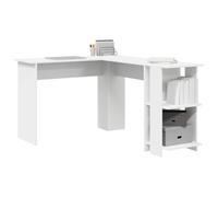 vidaXL Escritorio de Esquina 140×113,5×75 cm – Madera de ingeniería, ergonómico con estantes