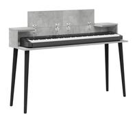 vidaXL Escritorio de Estudio Gris Hormigón 152 x 36 x 19,5 cm, Escritorio Musical Rectangular Moderno, Espacio Creativo para músicos, Ideal para tu hogar