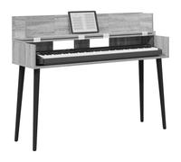 vidaXL Escritorio de Estudio Sonoma Gris 152 x 40 x 19,5 cm, Escritorio Moderno Rectangular para producción Musical, grabación y Espacios creativos, diseño de Madera Funcional