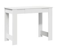 vidaXL Escritorio de madera contrachapada blanco 100x45x75 cm