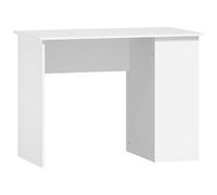vidaXL Escritorio de madera contrachapada blanco 100x55x75 cm
