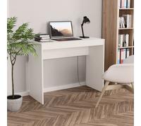 vidaXL Escritorio de madera contrachapada blanco 90x40x72 cm