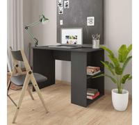 vidaXL Escritorio de madera contrachapada gris 110x60x73 cm