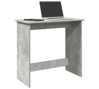 vidaXL Escritorio de madera contrachapada gris hormigón 80x40x75 cm