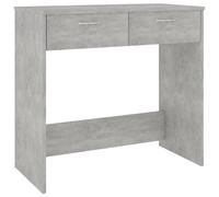 vidaXL Escritorio de Ordenador Despacho Ejecutivo Oficina Estudio Robusto Estable Simple Contrachapada Gris Hormigón 80x40x75 cm