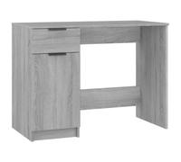 vidaXL Escritorio de Madera contrachapada Gris Sonoma 100x50x75 cm