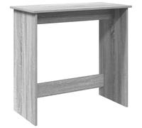 vidaXL Escritorio de madera contrachapada gris Sonoma 80x40x75 cm
