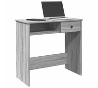 vidaXL Escritorio de madera contrachapada gris Sonoma 80x40x75 cm