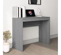 vidaXL Escritorio de madera contrachapada gris Sonoma 90x40x72 cm