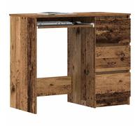 vidaXL Escritorio de madera contrachapada Madera Vieja 90x45x76 cm para oficina y estudio
