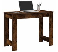 vidaXL Escritorio de madera contrachapada Roble Ahumado 100x45x75 cm - Oficina