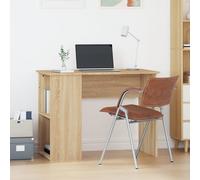 vidaXL Escritorio de madera contrachapada roble Sonoma 100x55x75 cm