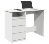 vidaXL Escritorio de madera de ingeniería blanco 102x50x75 cm