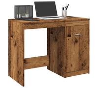 vidaXL Escritorio de madera de ingeniería envejecida 100x50x76 cm