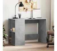 vidaXL Escritorio de madera de ingeniería gris hormigón 102x50x75 cm