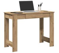 vidaXL Escritorio de Madera de ingeniería Roble Artisan 100x45x75 cm, Escritorio de Oficina, Mesa de Ordenador, Escritorio de Estudio
