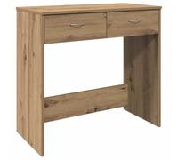 vidaXL Escritorio madera de ingeniería Roble artisian estructura resistente 80x40x75 cm