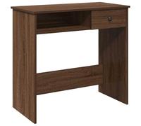 vidaXL Escritorio de Madera de ingeniería Roble marrón 80x40x75 cm