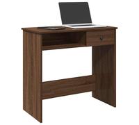 vidaXL Escritorio de madera de ingeniería roble marrón 80x40x75 cm
