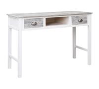 vidaXL Escritorio de madera gris 110x45x76 cm