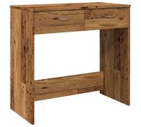 vidaXL Escritorio de madera de ingeniería – madera envejecida – 80x40x75 cm