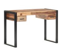 vidaXL Escritorio de madera maciza 110x50x76 cm