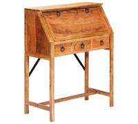 vidaXL Escritorio de madera maciza de acacia 90x40x107 cm