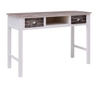 vidaXL Escritorio de madera marrón 110x45x76 cm