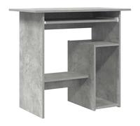 vidaXL Escritorio de Ordenador Despacho Ejecutivo Oficina Estudio Robusto Estable Simple Contrachapada Gris Hormigón 80x45x74 cm