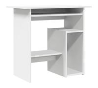 vidaXL Escritorio de Ordenador Despacho Ejecutivo Oficina Estudio Robusto Estable Simple Madera Contrachapada Blanco 80x45x74 cm