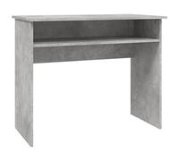 vidaXL Escritorio de Ordenador Estudio Ejecutivo Oficina Despacho Mueble Duradera Robusta Estable de Madera Contrachapada Gris Hormigón 90x50x74 cm