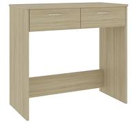 vidaXL Escritorio de Ordenador Estudio Lugar de Trabajo Despacho Extensible Mueble de Oficina Duradera Robusta Contrachapada Roble Sonoma 80x40x75cm