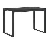vidaXL Escritorio de Ordenador Oficina Despacho Estudio Casa Hogar Computadora Trabajo Mesa Auxiliar Estable Madera Contrachapada Negro 110x60x73 cm